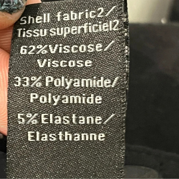 OLSEN WOMEN'S PANTS black shinny size 12 - Picture 14 of 15